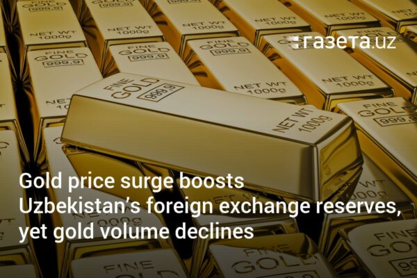 Gold price surge boosts Uzbekistan’s foreign exchange reserves, yet gold volume