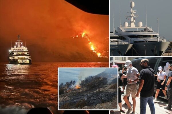 Super-yacht crew allegedly sparks massive blaze on one of Jeff Bezos’ favorite