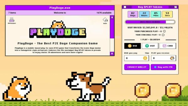 PlayDoge Meme Coin Shoots to $2.5M in Opening 10 Days of Presale as Analysts