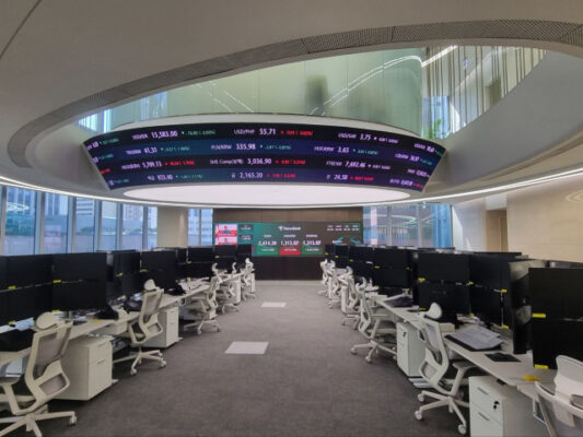 Hana Bank opens nation’s largest forex dealing room