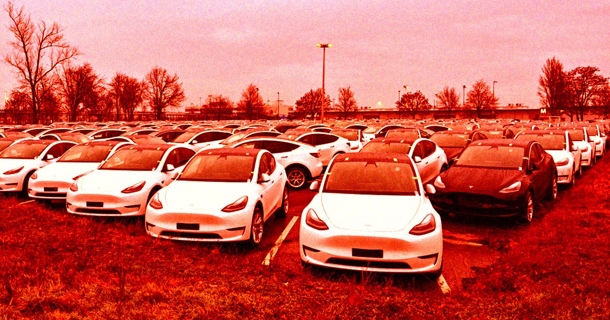 tesla market share electric cars collapsing